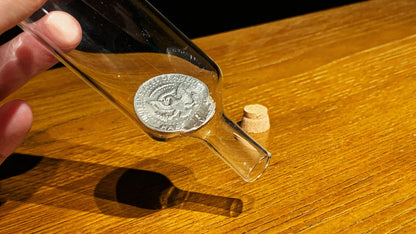 Real Coin in Bottle by Bacon Magic