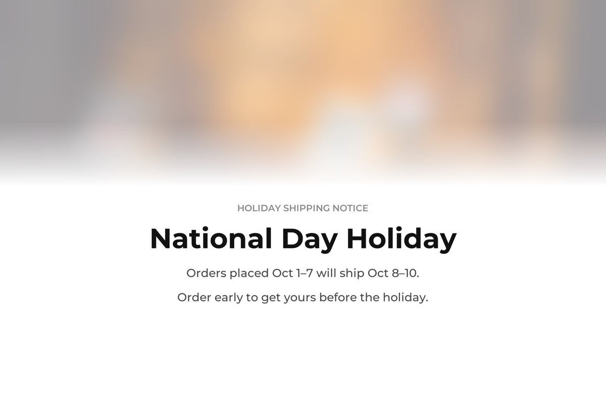 Holiday shipping notice banner