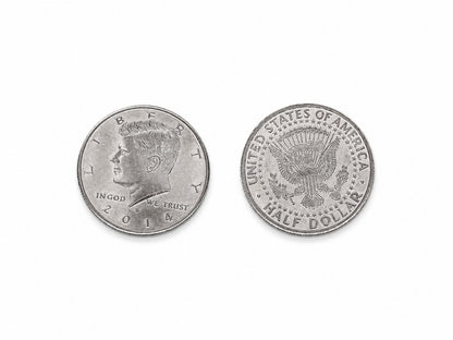 Super Thin Coins (Half Dollar Version) - front and back