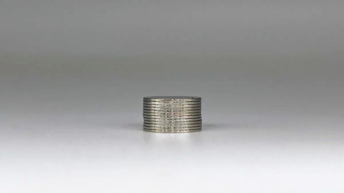 N52 Ultra-Thin Disc Magnets — 20 Pack