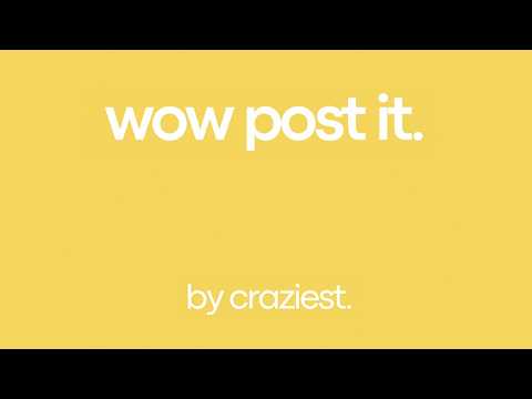 WOW Post-it by Craziest - Demo Video